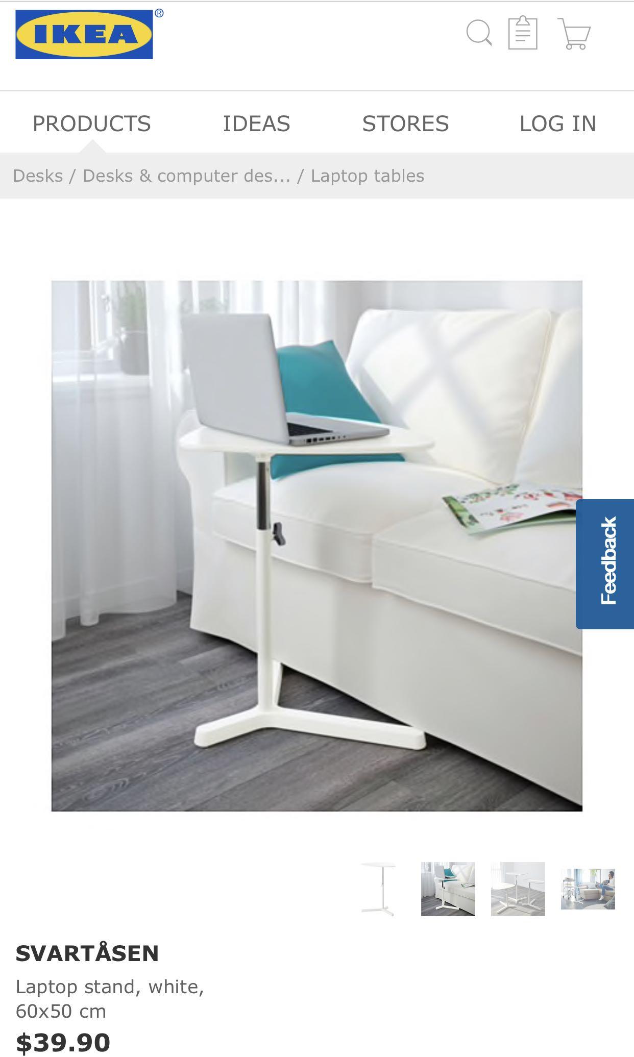 Ikea Svartasen Laptop Stand / Table, Furniture & Home Living, Furniture