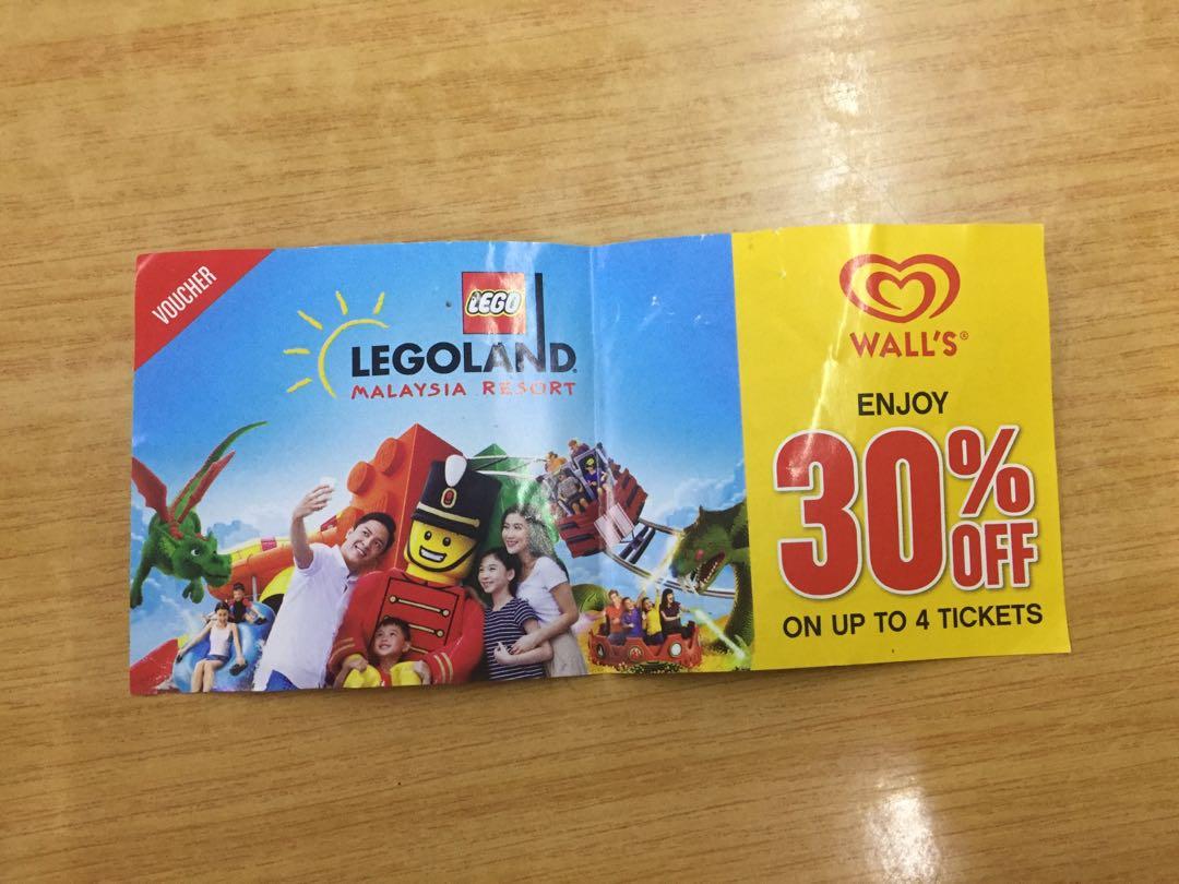 Legoland Discount Voucher, Tickets & Vouchers, Vouchers on Carousell