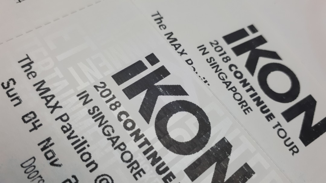 CAT 3 iKON TICKET SG, Tickets & Vouchers, Event Tickets on Carousell