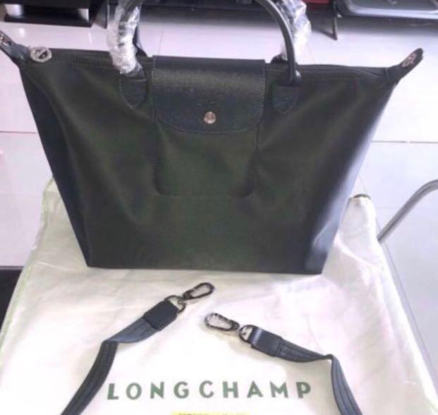 longchamp le pliage with strap