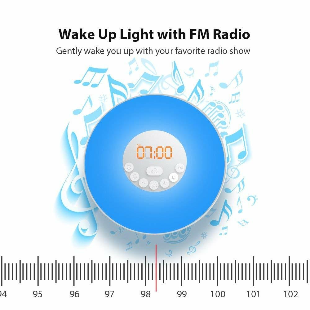 1 5 Inch Maozua Fm Radio Alarm Clock Digital Radio Clock Bedside Alarm Clocks Wake Up Light