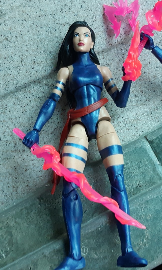 Ml Marvel Legends Variant Black Haired Psylocke With Metallic Blue