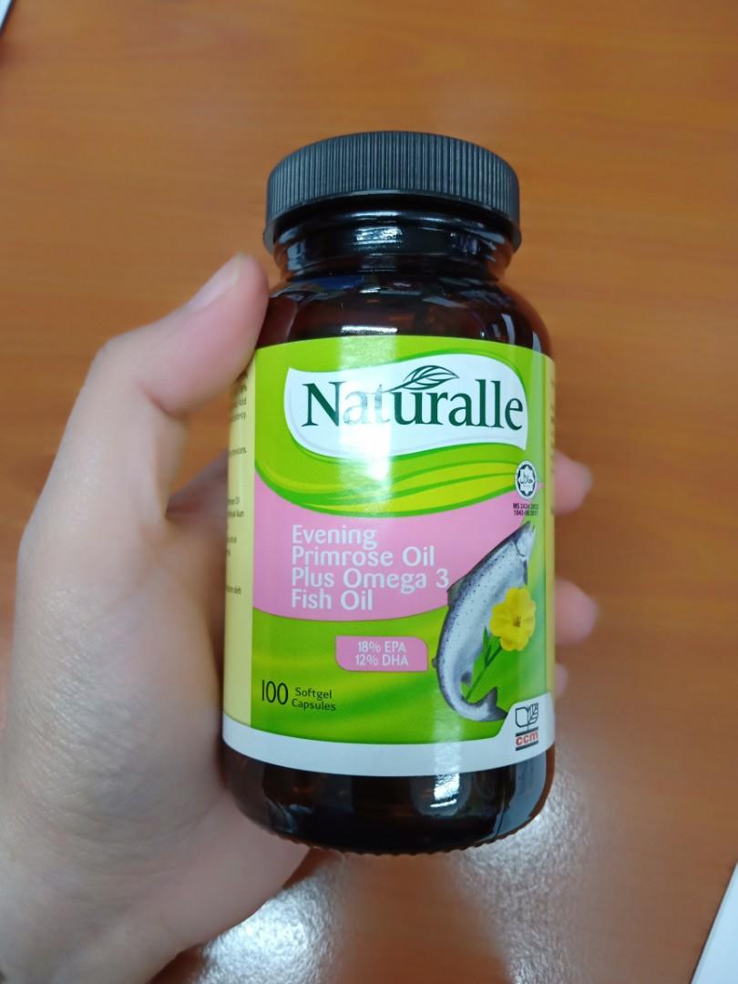 Naturalle Evening Primrose Oil Omega 3 Fish Oil Health Beauty Skin Bath Body On Carousell