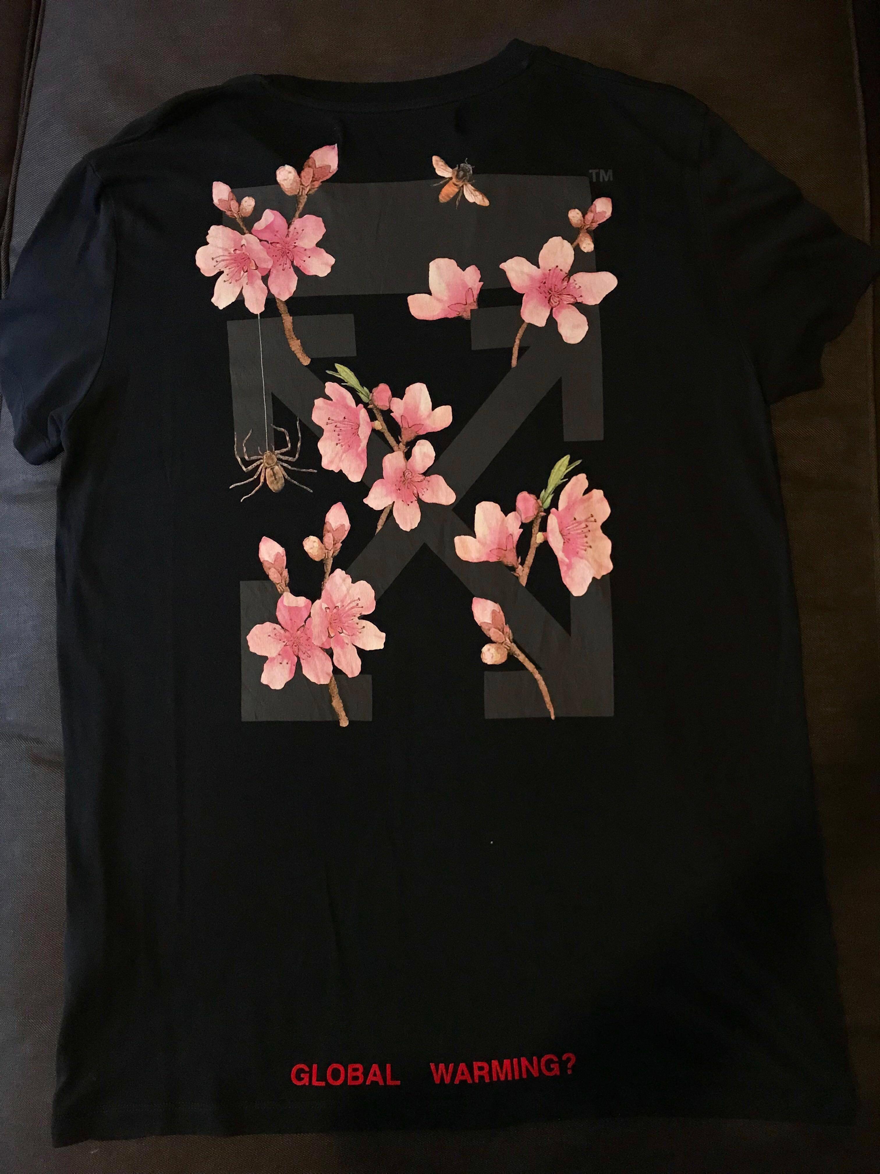 Off white shop cherry blossom shirt