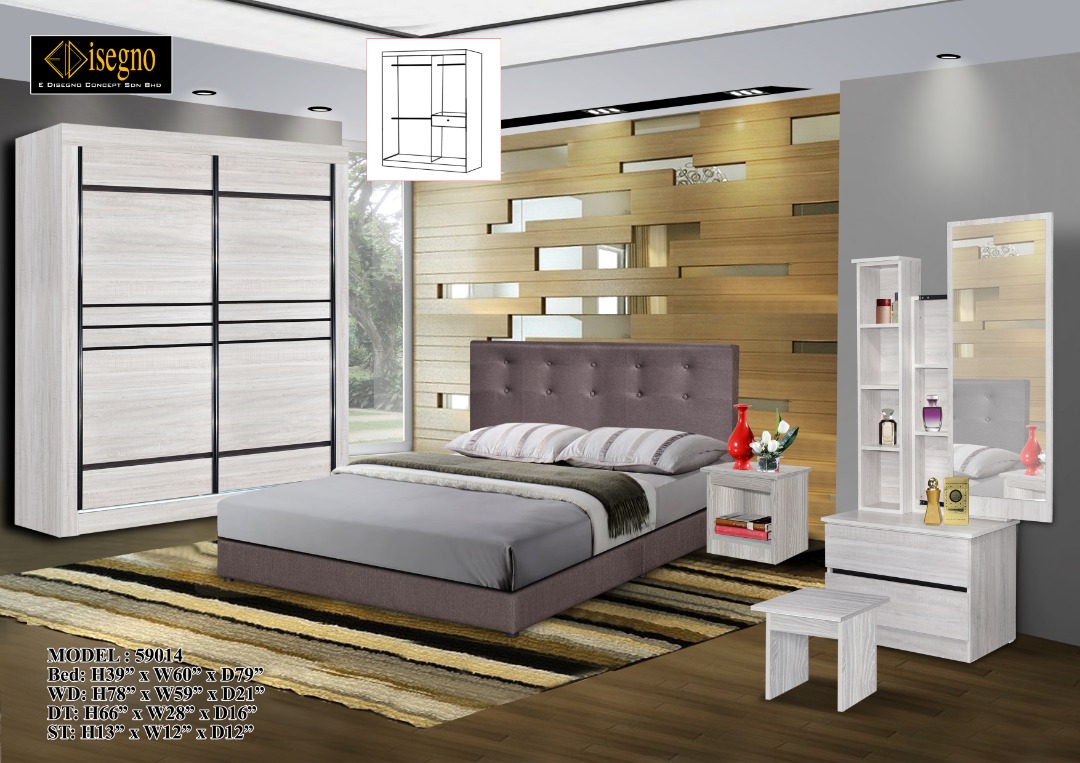 Offer Price Bedroom Set 59014 Home Furniture Furniture On Carousell
