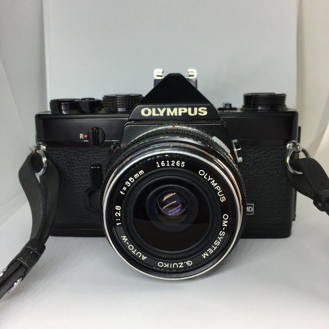Olympus OM1 Black Film Camera, Photography, Cameras on Carousell