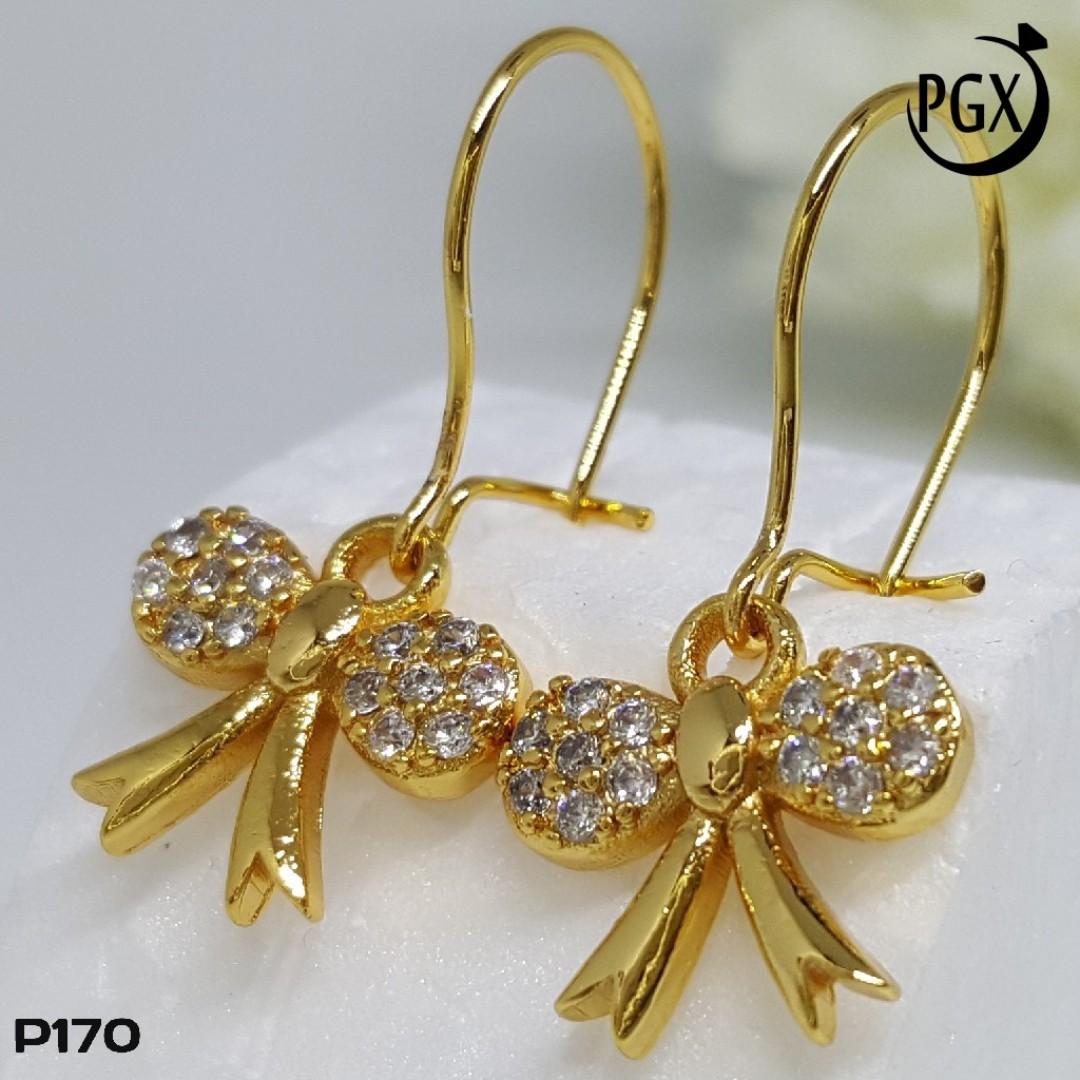P170 Anting Dewasa Set Perhiasan Imitasi Xuping Lapis Emas Fesyen Wanita Perhiasan Di Carousell