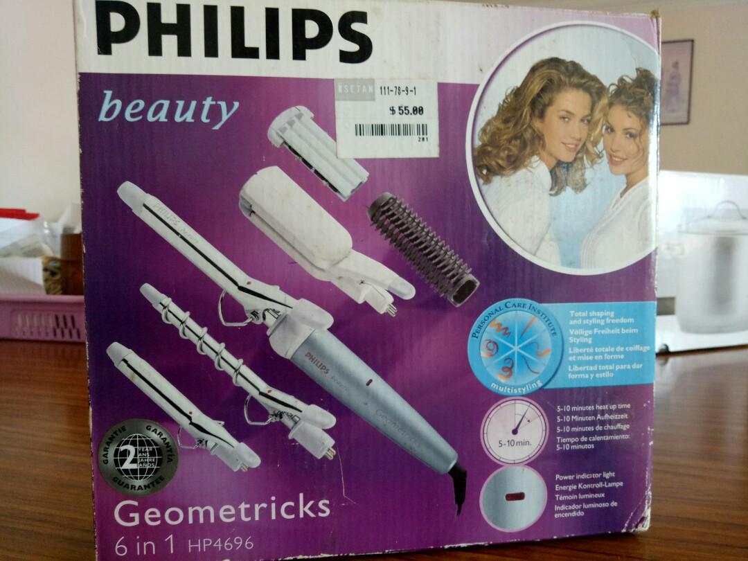 Philips 6 in 1 geometricks Curler Straightener Hair Dryer