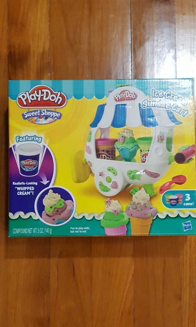 play doh ice cream sundae cart