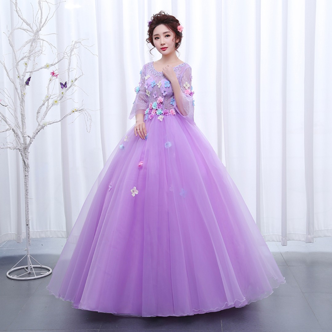 Gaun purple shop