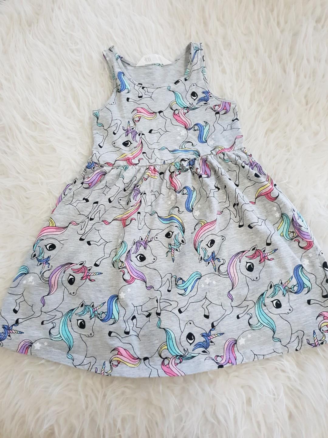 Like New Baju H M Unicorn Baju Anak Babies Kids Girls Apparel 4 To 7 Years On Carousell