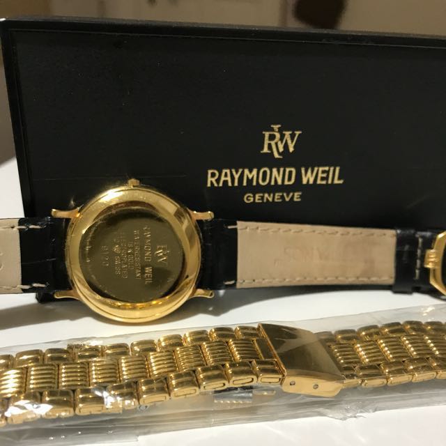 Raymond Weil Geneve 18K Gold Plated Watch Luxury Watches on