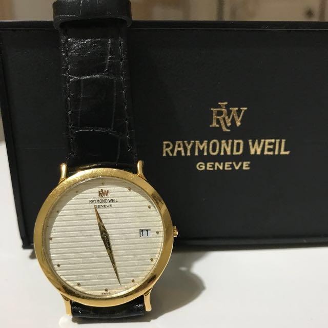 Raymond Weil Geneve 18K Gold Plated Watch Luxury Watches on