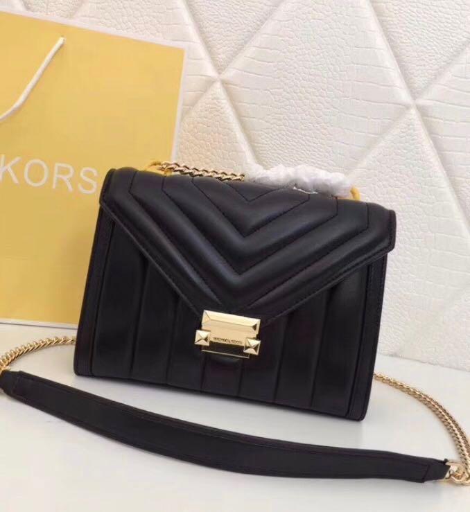 michael kors quilted black bag