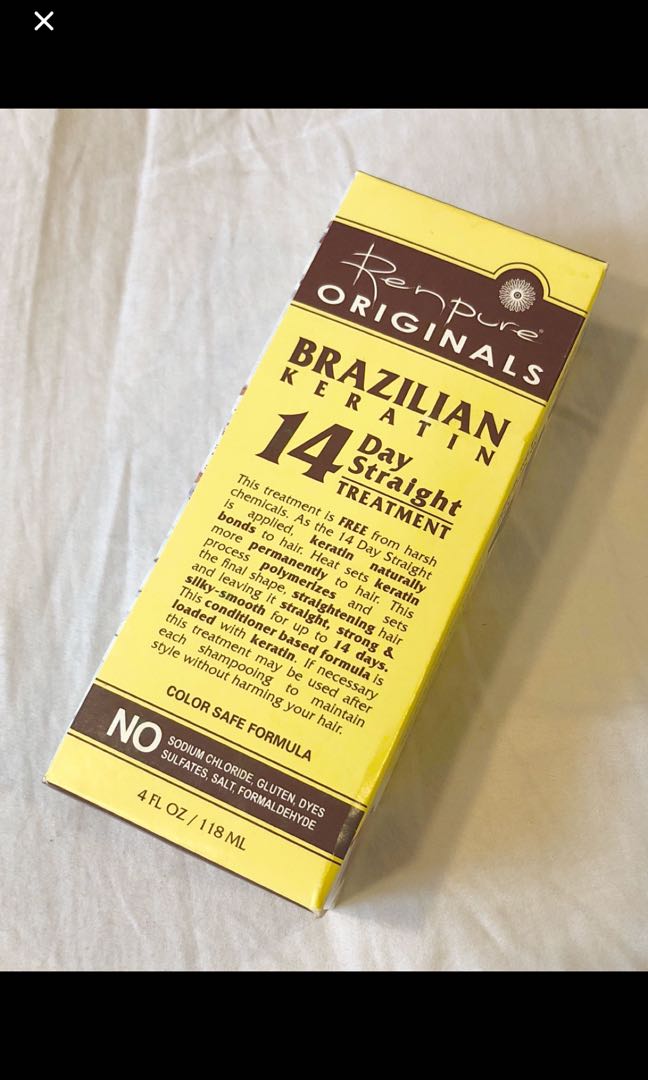 Renpure originals brazilian keratin 14 day straight treatment clearance