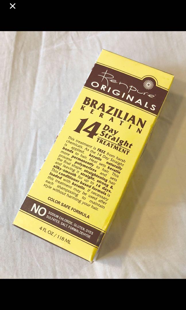 Renpure originals brazilian keratin 14 day straight treatment Clearance