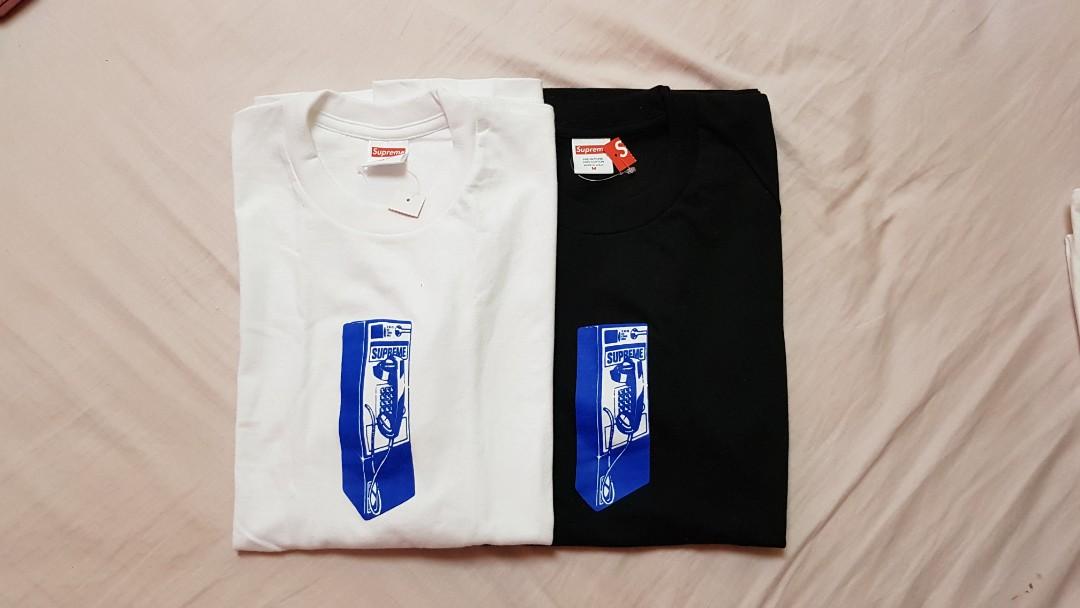 Supreme phone tee on sale