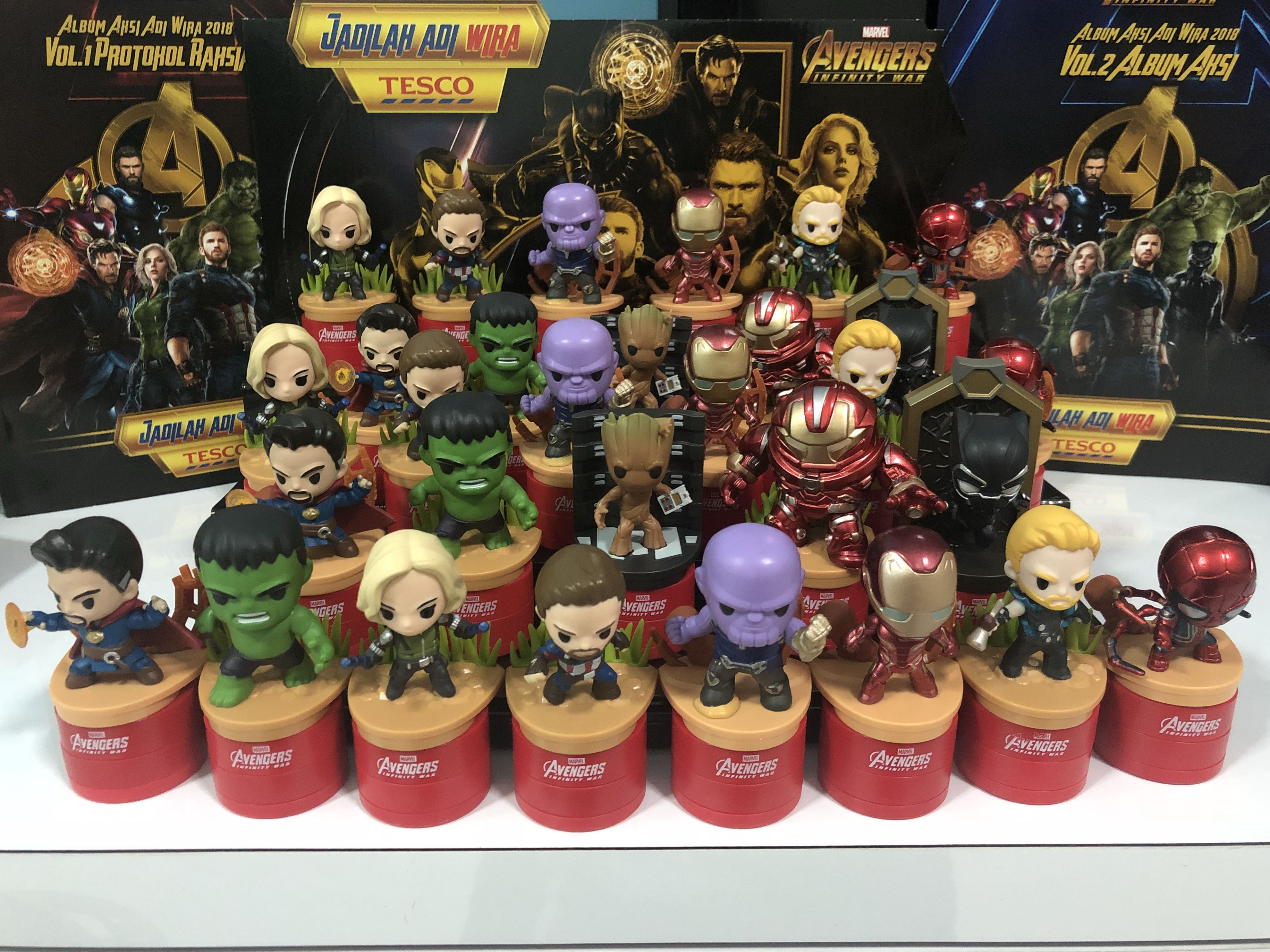 avengers figures set tesco