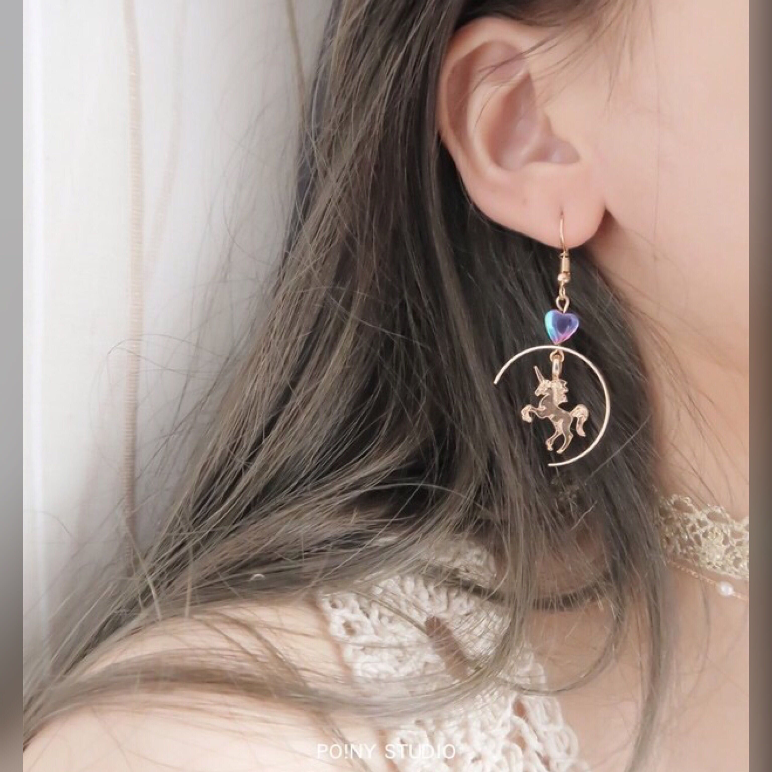 Unicorn Earrings Women S Fashion Jewellery Earrings On Carousell
