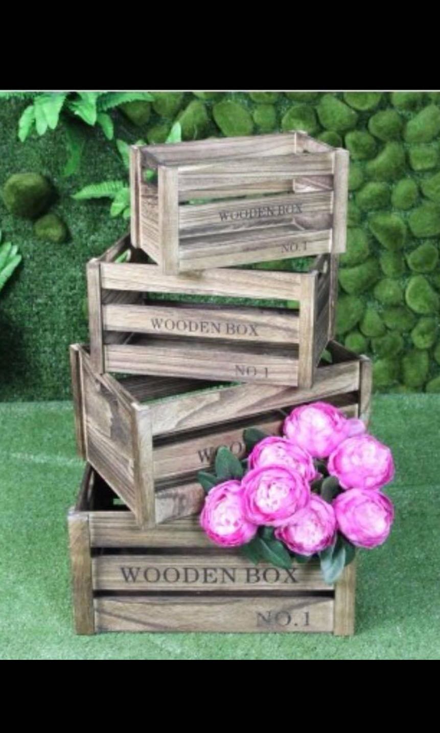 Wooden Crates Wedding Decor Design Craft Others On Carou Share This Listing