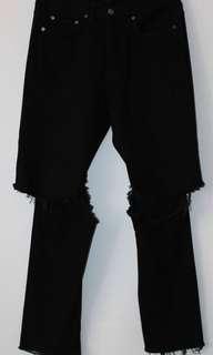 Acne studios made in Italy Van hand distressed jeans size 30/32