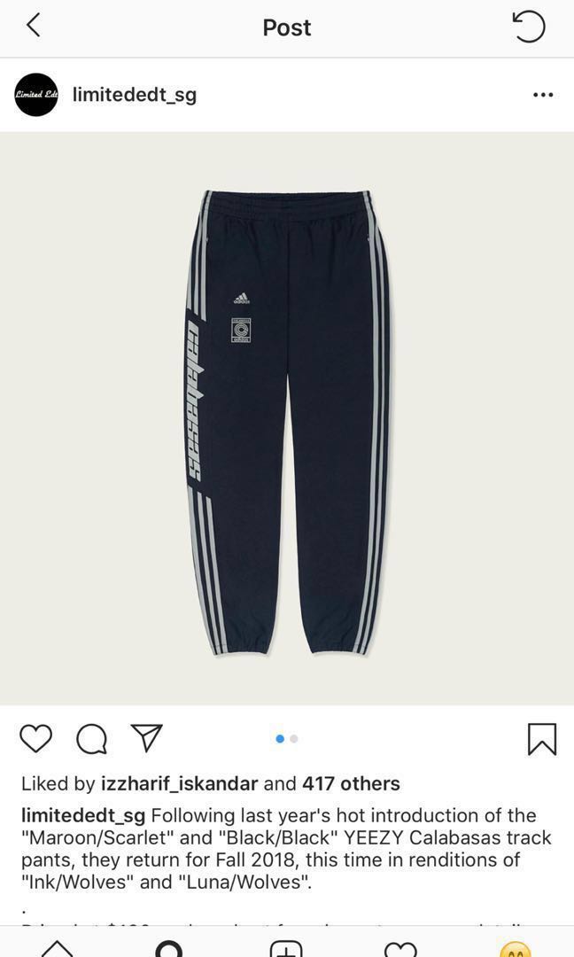 ADIDAS CALABASAS TRACK PANTS, Men's Fashion, Bottoms, Trousers on Carousell