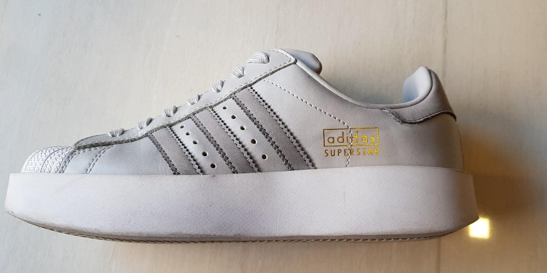 adidas superstar bold platform grey