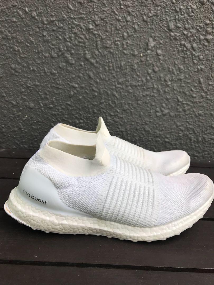 White laceless clearance ultraboost