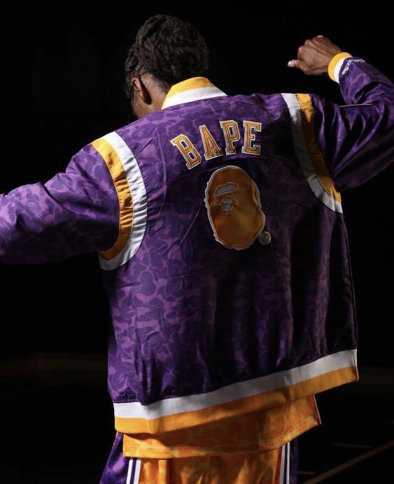 Lakers bape jacket outlet