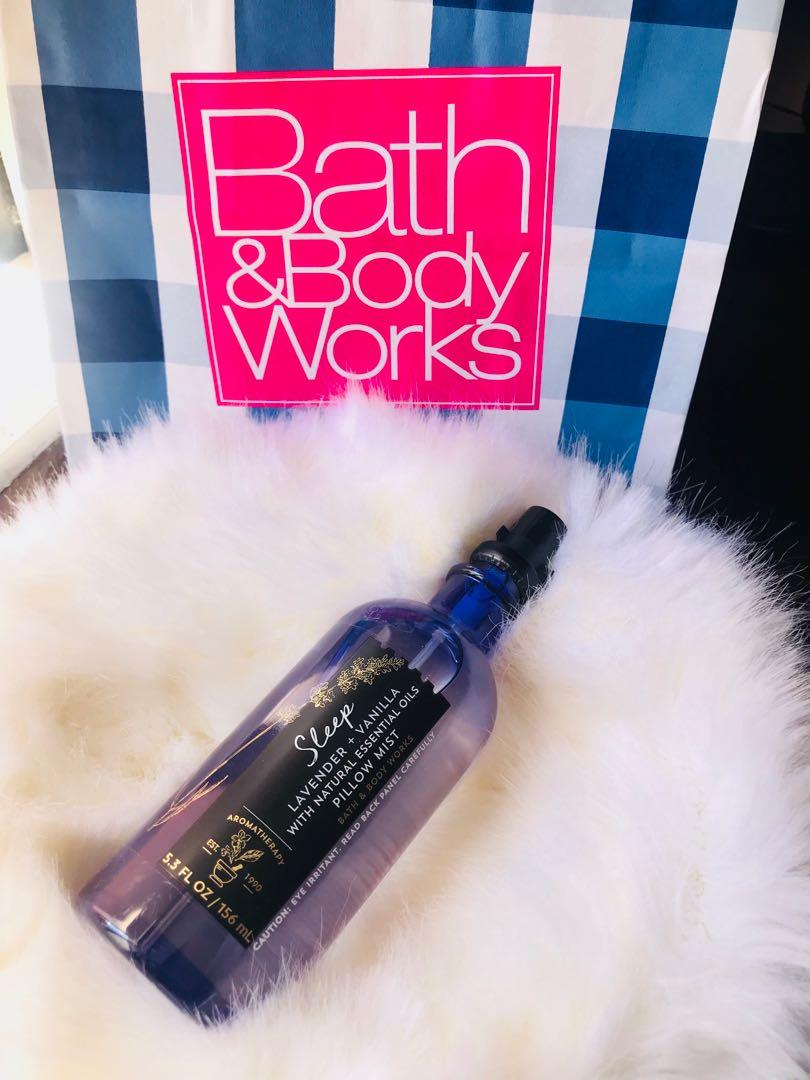 Bath And Body Works Sleep Lavender Vanilla Pillow Mist On