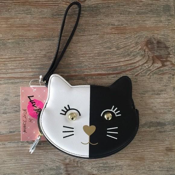 Betsey Johnson Cat Coin Purse Luxury Bags Wallets On Carousell
