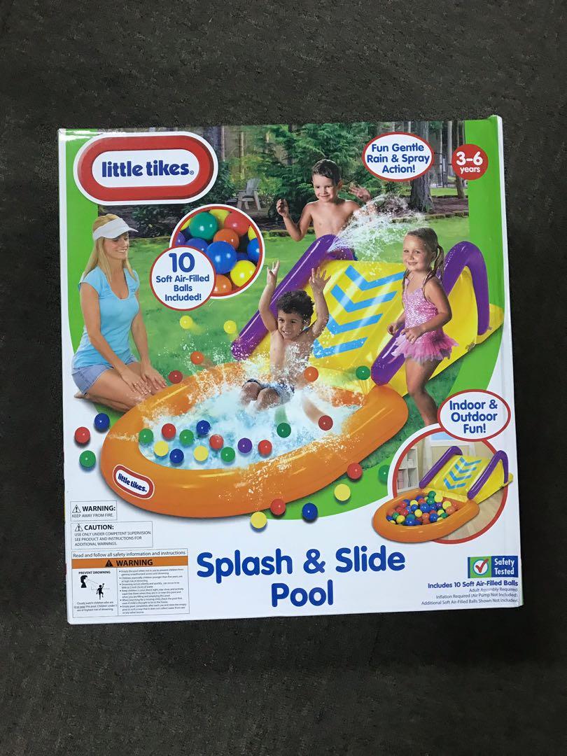 little tikes splash and slide pool