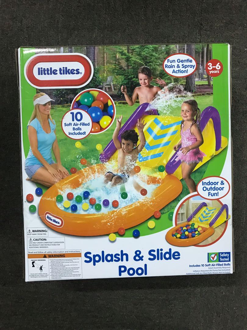 little tikes inflatable slide and pool