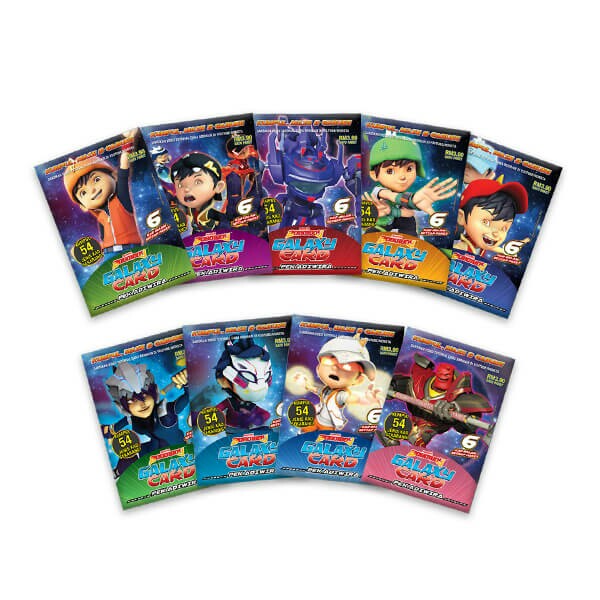 Boboiboy Galaxy Card Set Pek Adiwira 54 Cards Toys Games