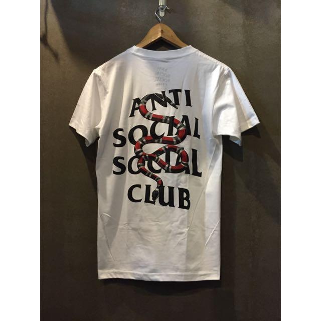 Brand New Anti Social Social Club Assc Snake Tee T Shirt Men S