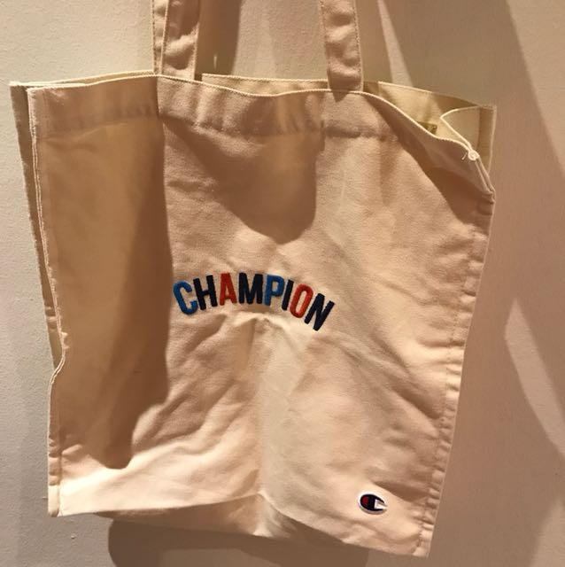 champion tote bag brown