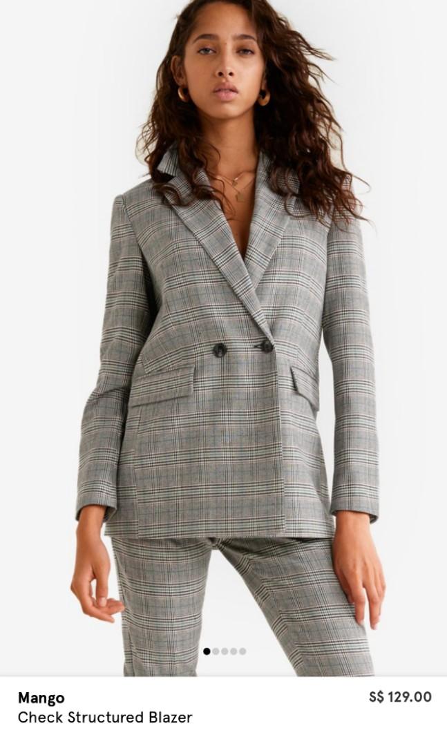 Check blazer shop and pants