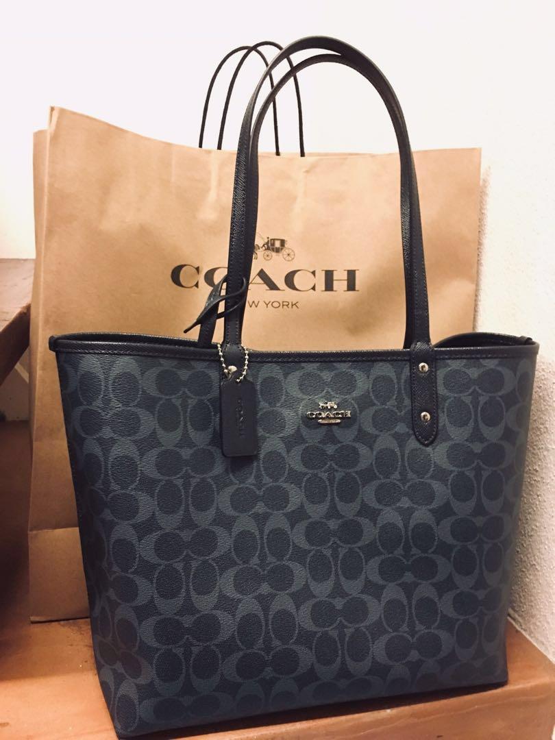 COACH F58293 SILVER DENIM MIDNIGHT