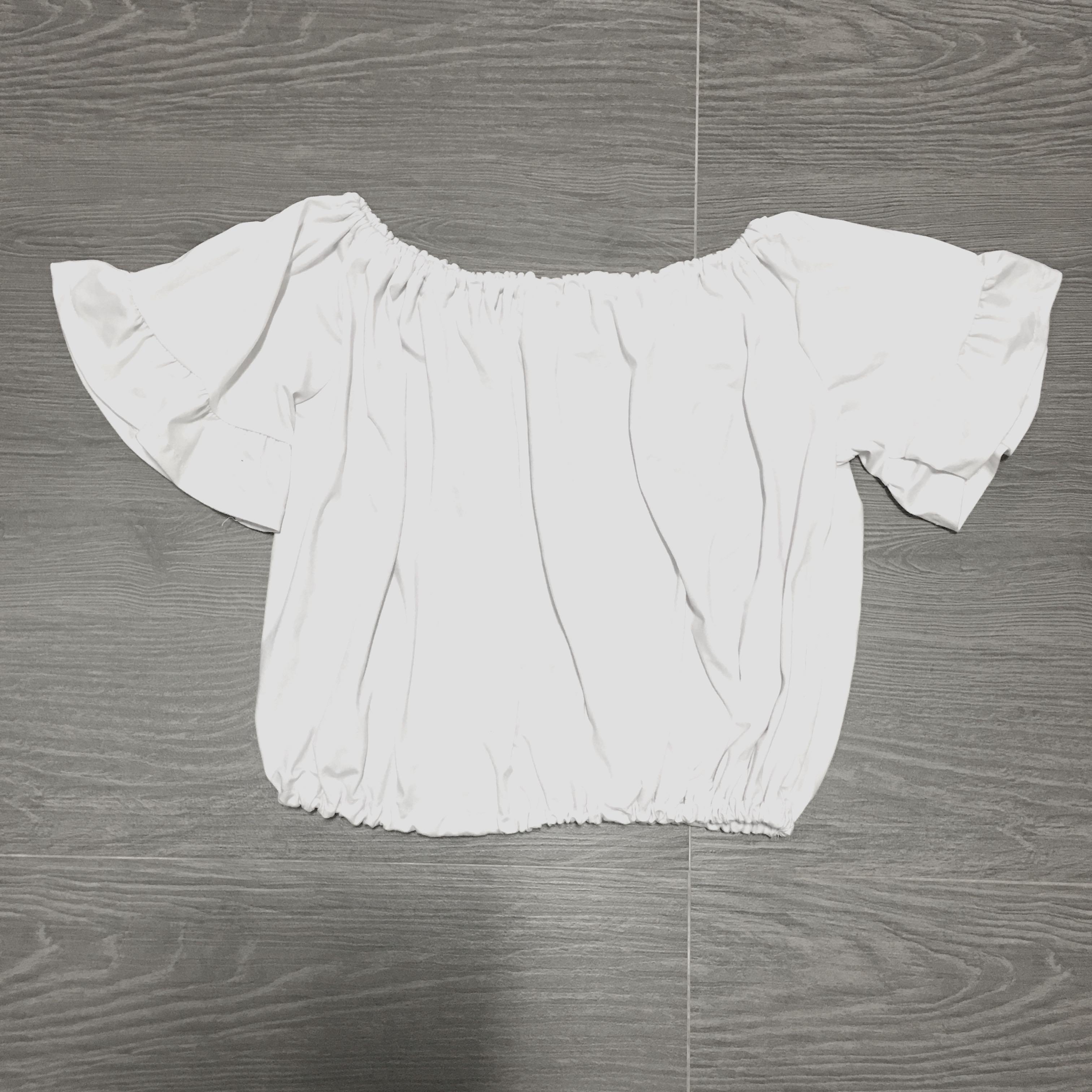 cute white off the shoulder tops