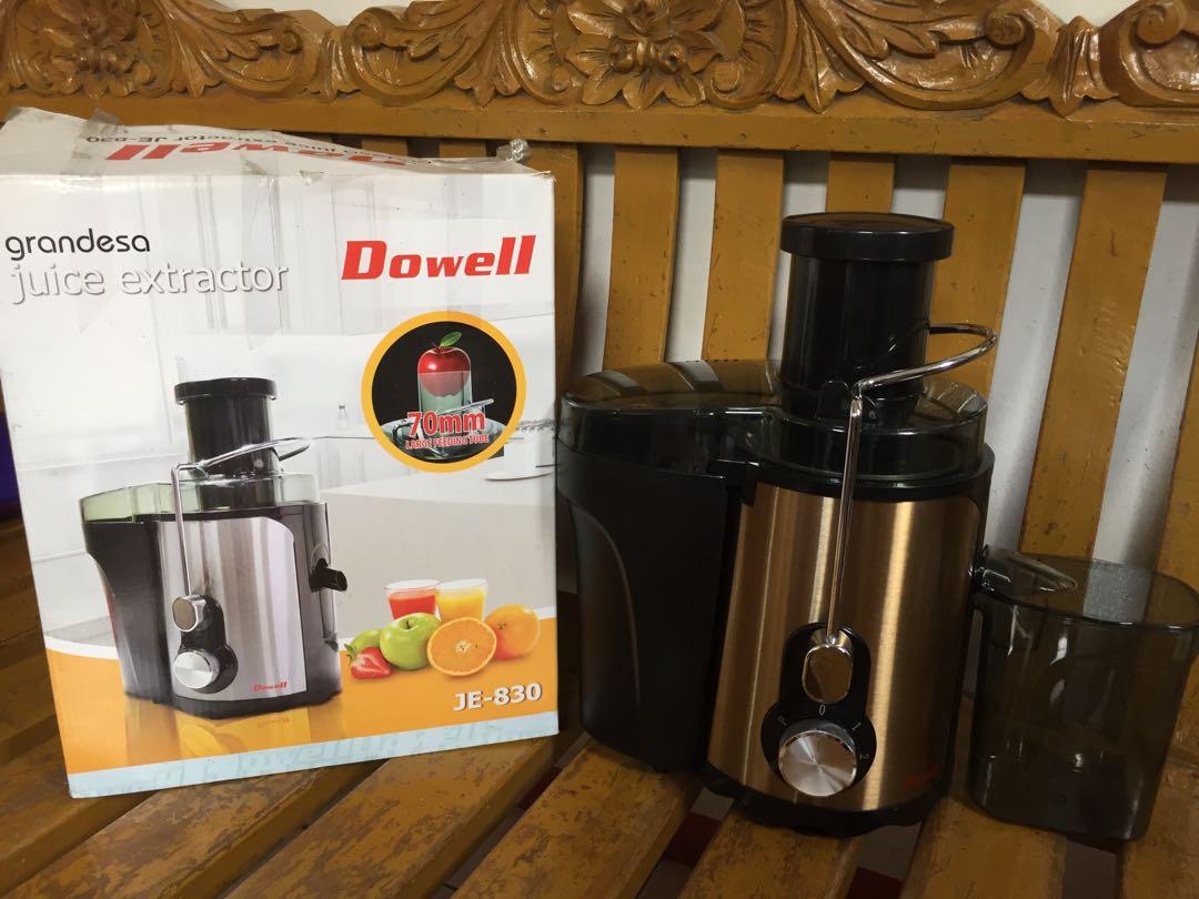 Dowell Grandesa Juice Extractor JE830, TV & Home Appliances, Kitchen