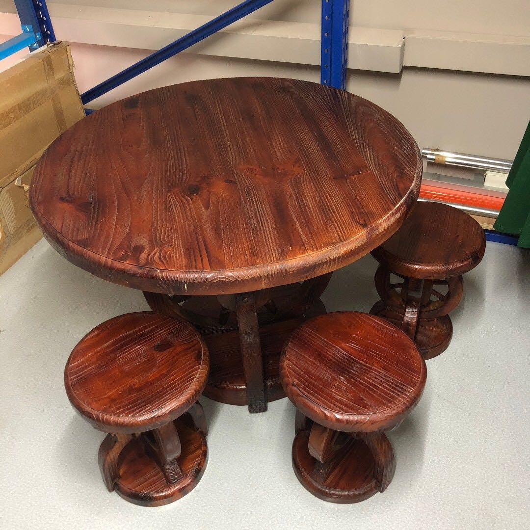 Garden Tea/Coffee Table and Stools, Furniture & Home Living, Furniture