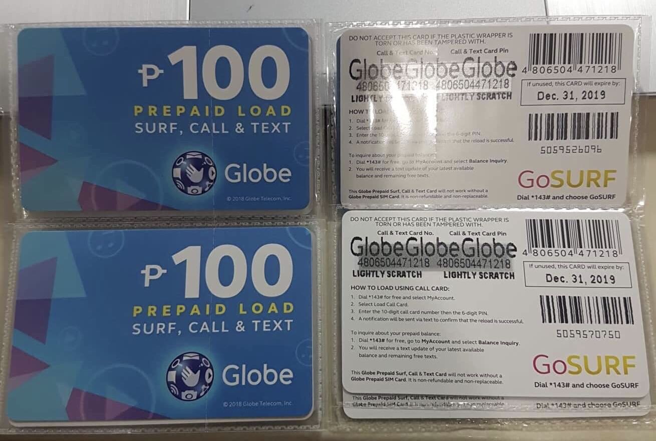 Globe Prepaid Cards Php100, Tickets & Vouchers, Store Credits on Carousell