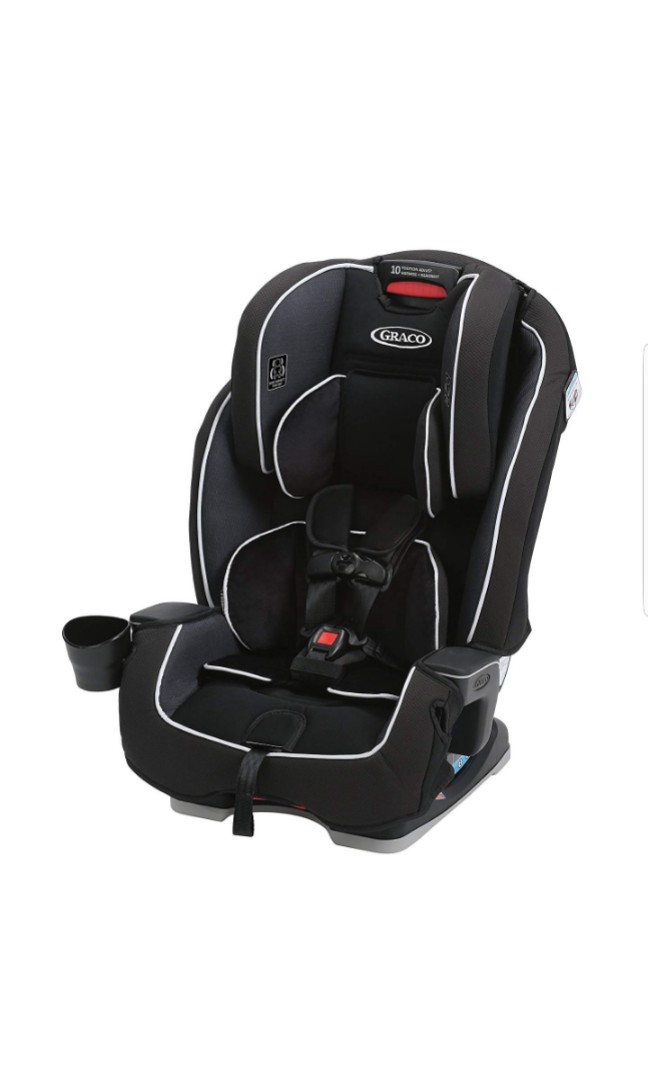 Graco Milestone All In 1 Convertible Car Seat Booster Child Gotham Black Grey