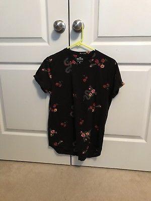Hollister must have 2025 collection curved hem tee