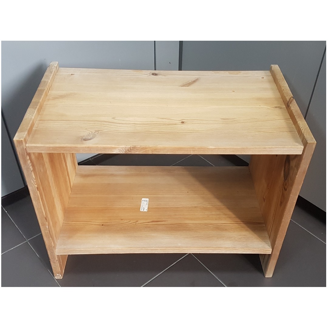 Ikea wooden 2024 bedside table