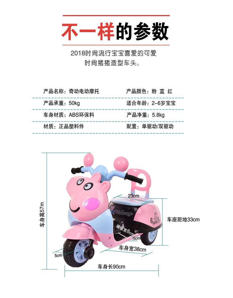 Peppa pig scooter electric sales