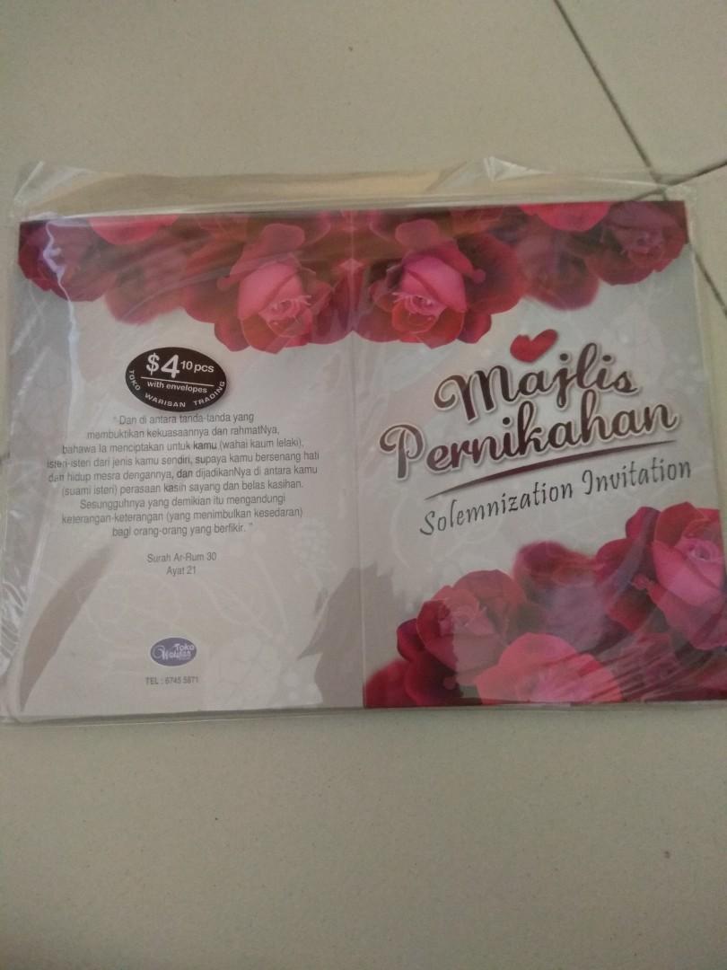 Kad Jemputan Wedding Invitation Cards Everything Else On Carousell