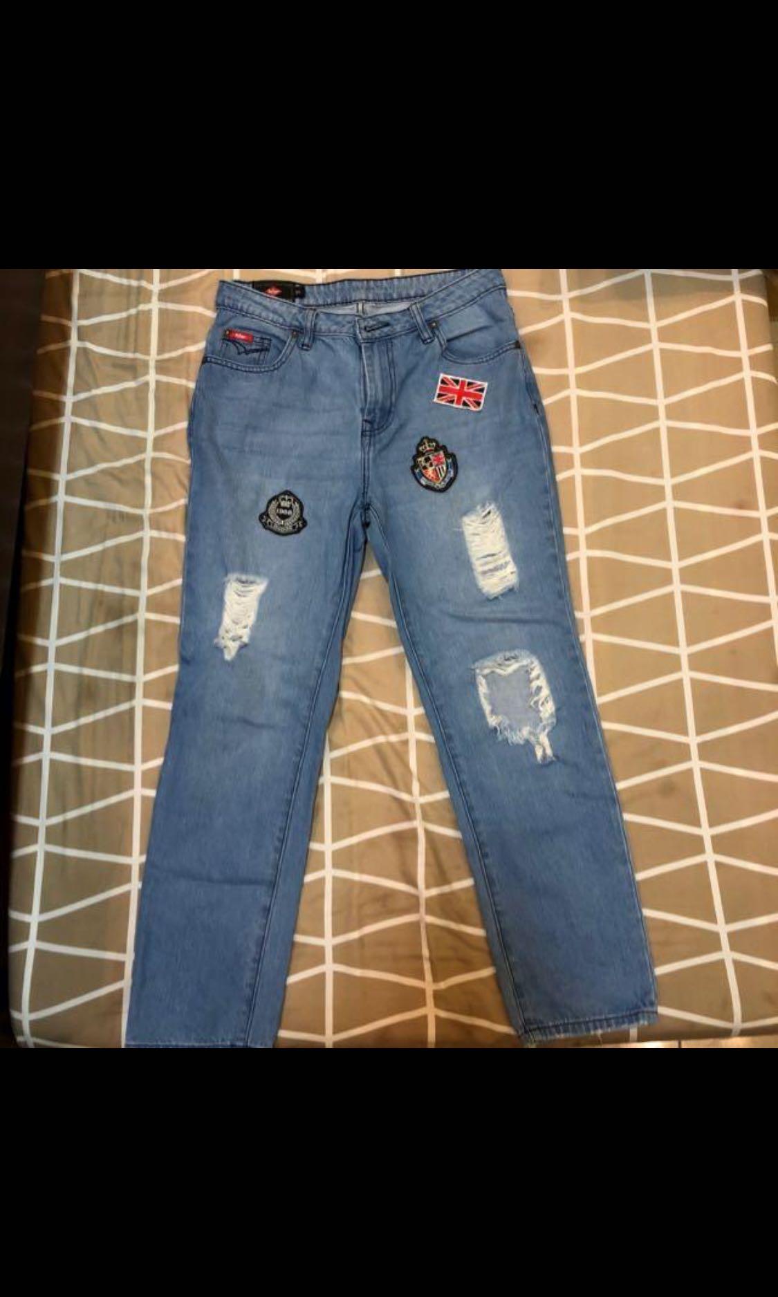 lee cooper ripped jeans