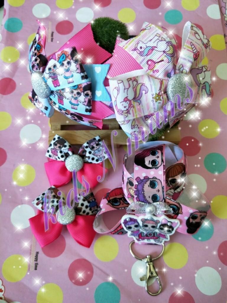 Lol Surprise Doll Unicorn Hair Band Hair Clips Lanyard Babies