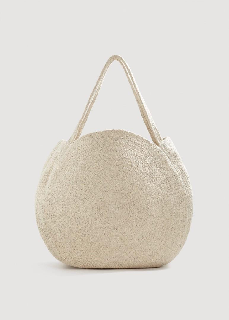 Mango round shopper bag Women s Fashion Bags Wallets Tote Bags on Carousell